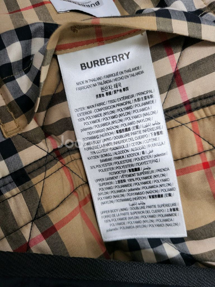 21FW 버버리 체크 퀼팅 자켓 s--5