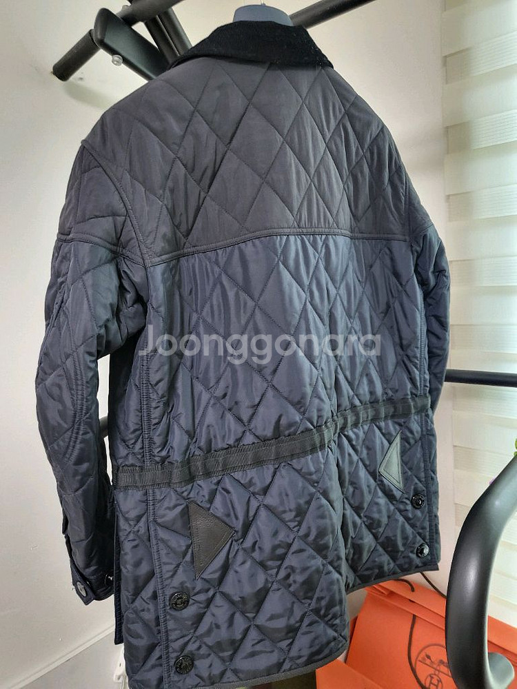 21FW 버버리 체크 퀼팅 자켓 s--2