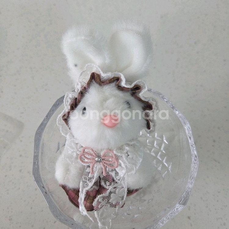 토끼 인형 키링 4종 모음--4