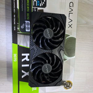 갤럭시 RTX 3070 8gb 그래픽카드 판매합니다