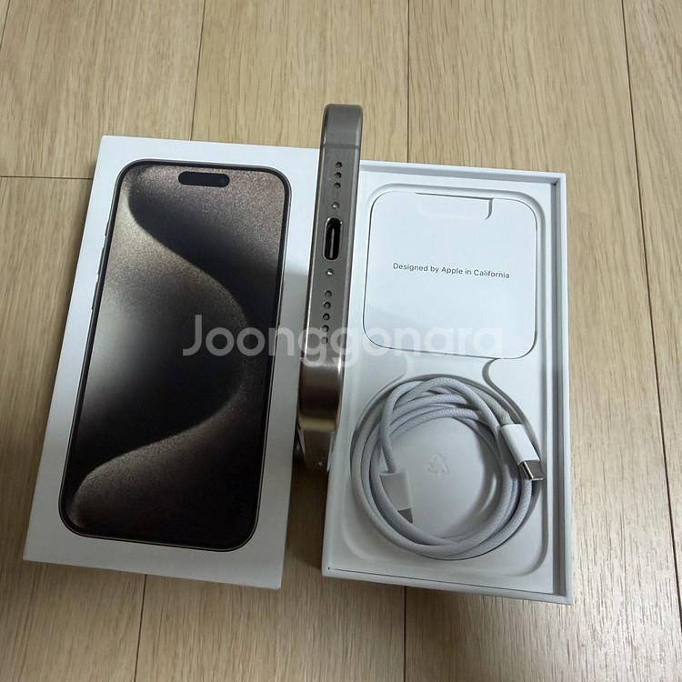 (북미판 S급) 아이폰 15 프로 256GB 내추럴 티타늄--5