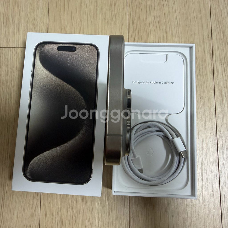 (북미판 S급) 아이폰 15 프로 256GB 내추럴 티타늄--4