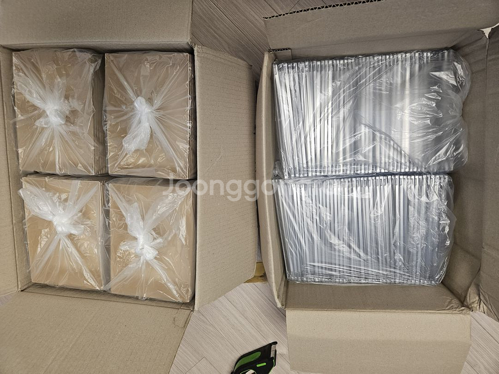 새제품 크라프트 밀키트 박스 소형 200개 뚜껑포함--5