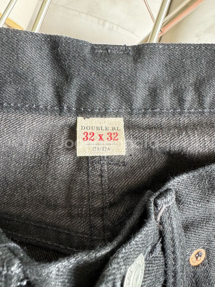 [새상품] RRL 빈티지 5포켓 블랙온블랙 32x32--2