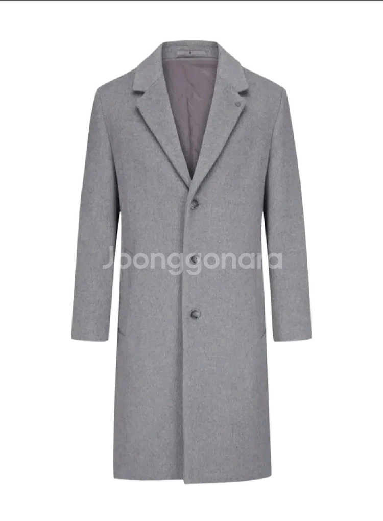 프로젝트엠 누빔겨울 울코트 남성 95 그레이 새상품--1