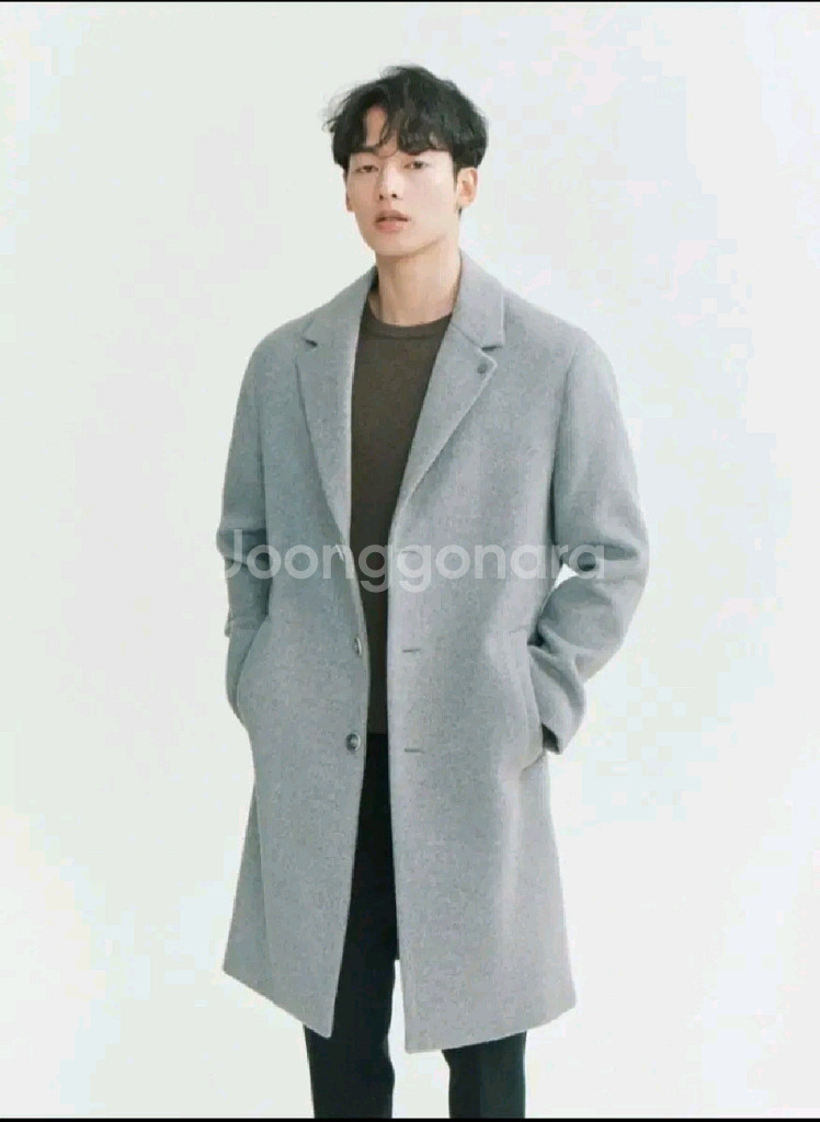 프로젝트엠 누빔겨울 울코트 남성 95 그레이 새상품--0