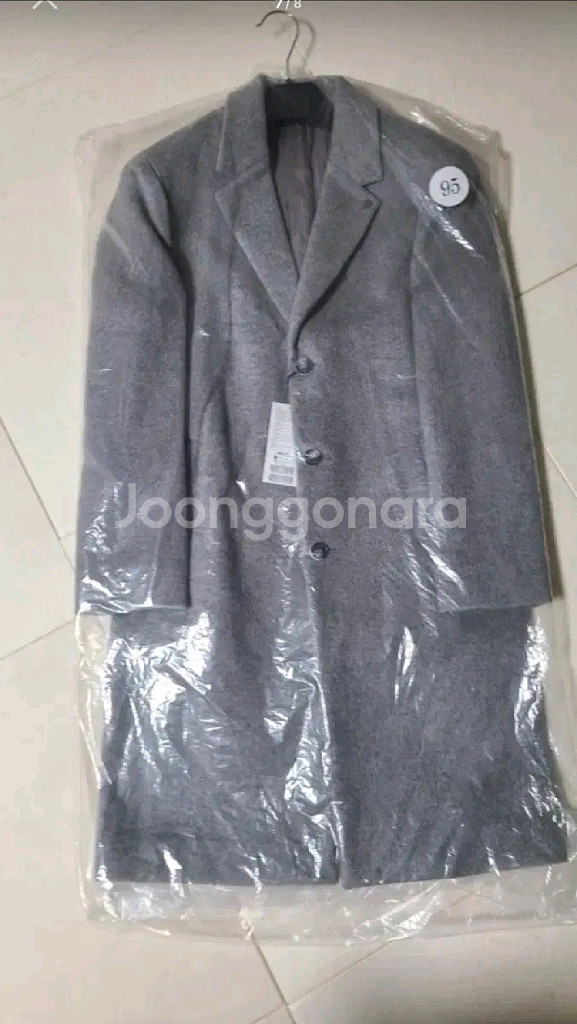 프로젝트엠 누빔겨울 울코트 남성 95 그레이 새상품--6