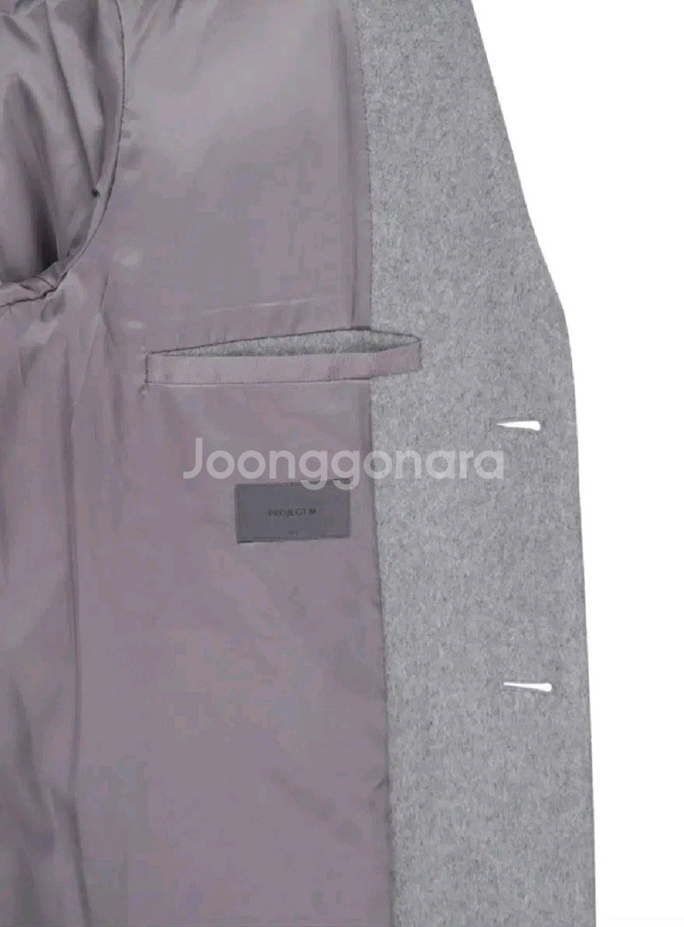 프로젝트엠 누빔겨울 울코트 남성 95 그레이 새상품--4