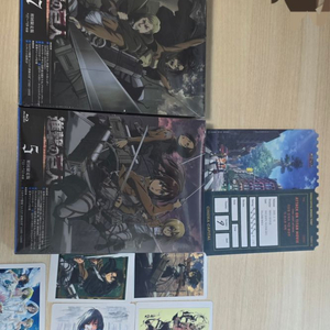 일괄 미개봉 진격의거인 한정판 블루레이 오리지널티켓