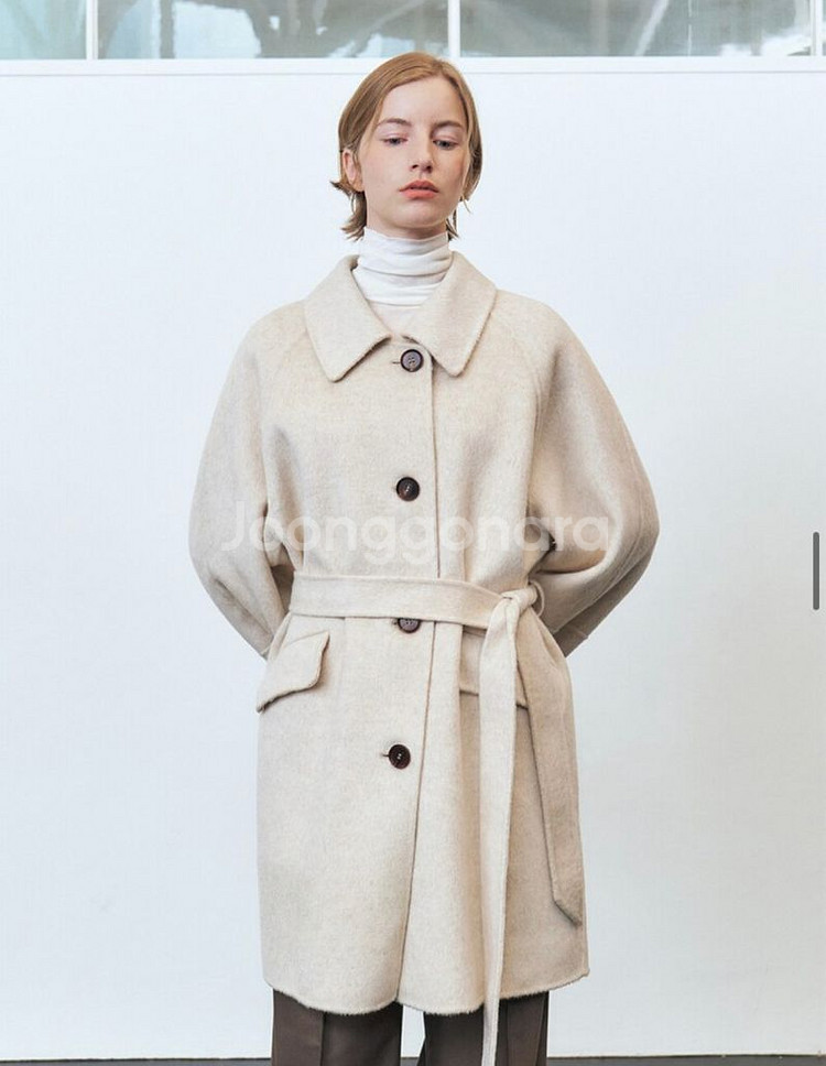 모한 하프 코트--0