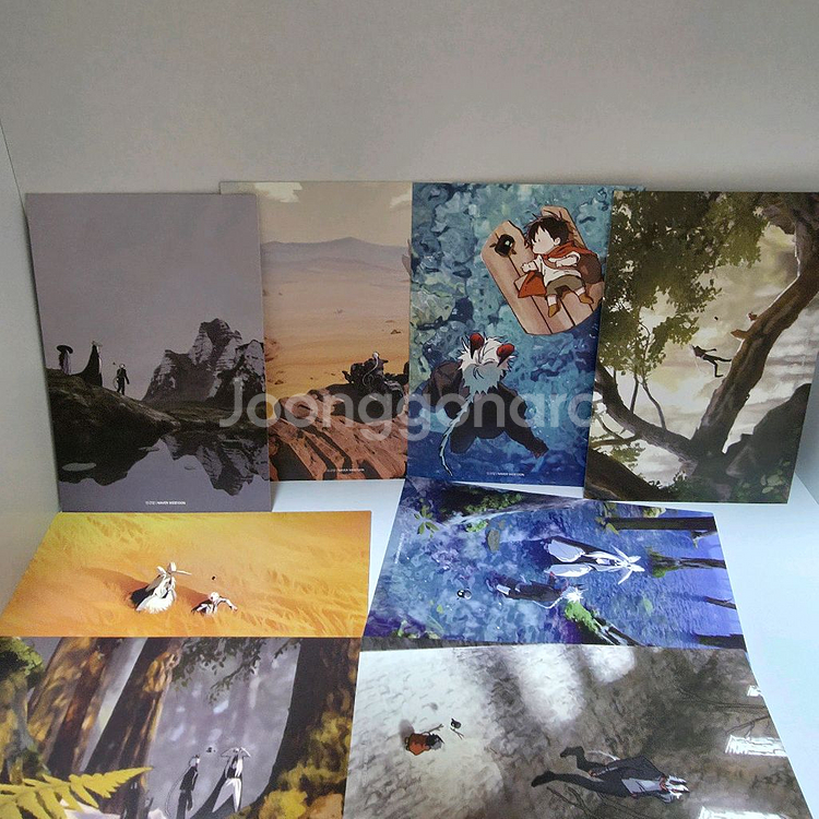 [엄만길 굿즈] 엄마를 만나러 가는 길 엽서 8종 웹툰 굿즈 일괄 판매--0