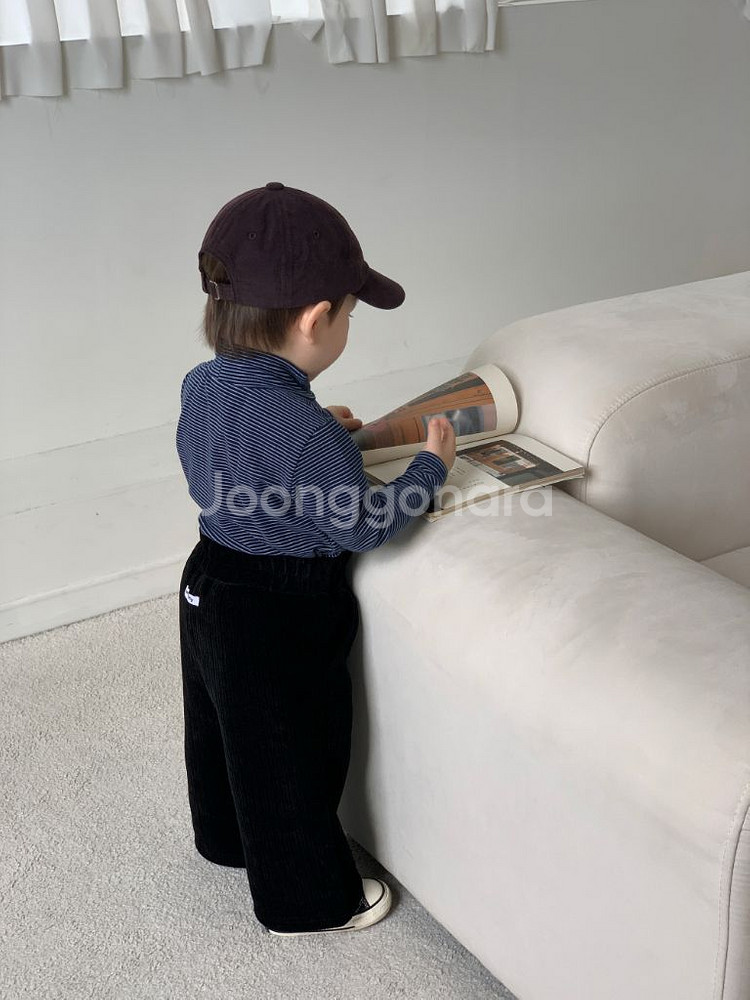 씨스프레이 골덴 와이드핏 유아 바지 새상품--0