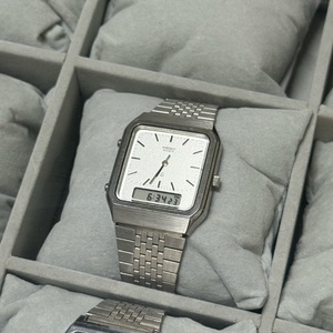 세이코 쿼츠 눈송이 아나디지 빈티지 시계