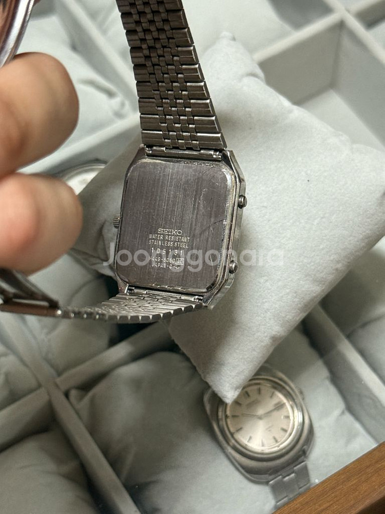 세이코 쿼츠 눈송이 아나디지 빈티지 시계--3