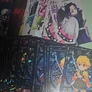 가격 내림! 귀멸의칼날 콜렉팅 카드 샤인 프로필 등등 판매합니다