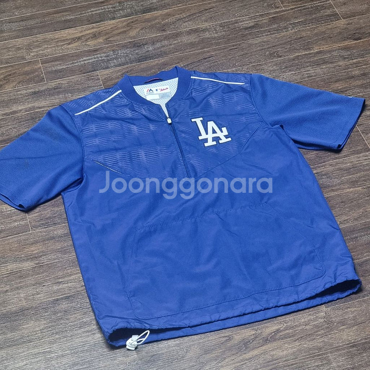 LA 다저스 마제스틱 반팔 바람막이 웜업 유니폼 95-100--1