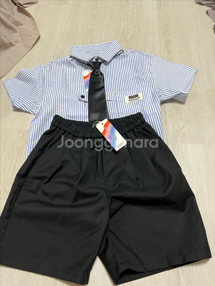 해피델리 남아 스트라이프 정장 세트 130--1