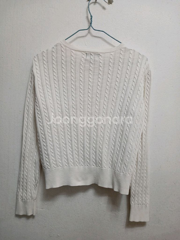 폴로 랄프로렌 키즈 케이블 니트 가디건 화이트 사이즈 L(12-14)--2