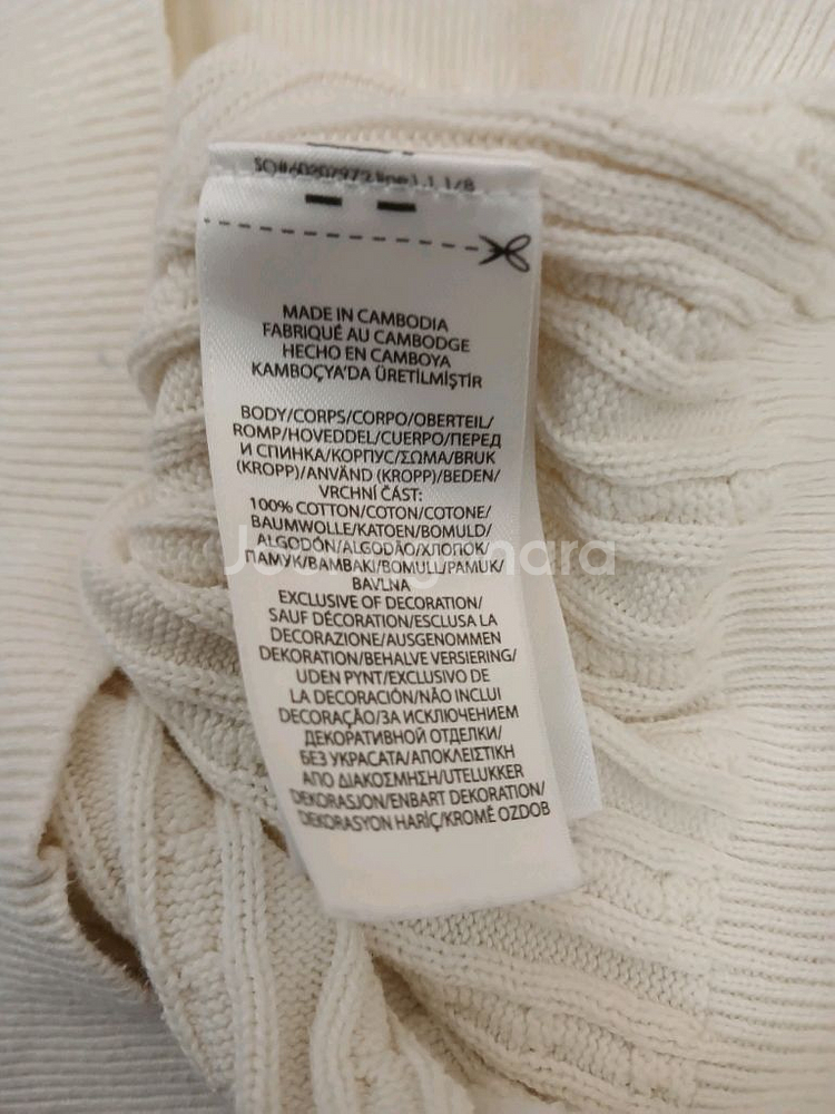 폴로 랄프로렌 키즈 케이블 니트 가디건 화이트 사이즈 L(12-14)--5