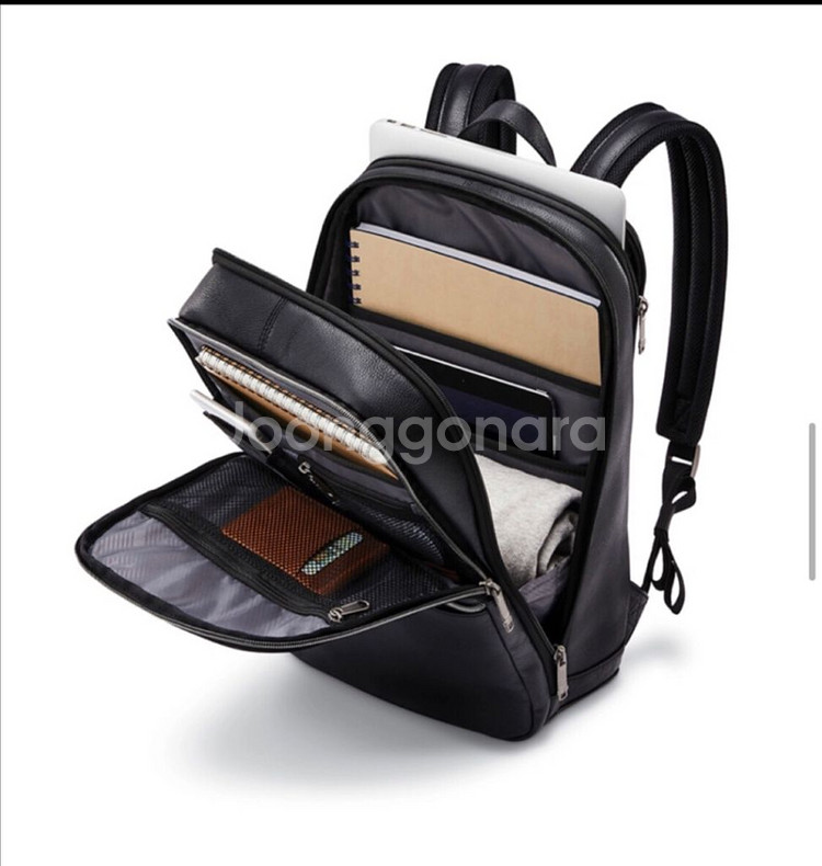 샘소나이트 슬림 백팩 126036 블랙 색상입니다--4