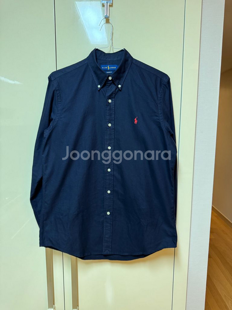 폴로 랄프로렌 남성 클래식 핏 옥스포드 셔츠 네이비 M--0