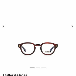 Cutler and Gross 커틀러 앤 그로스 라운드 프레임 아세테이트 글래스