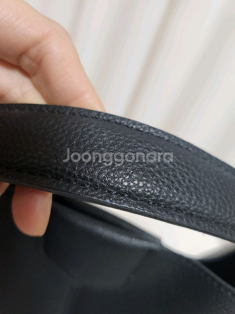 조낙 소가죽 블랙 토트백 가방--5