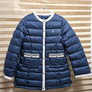 헤지스 키즈 여아 경량패딩 다운점퍼 사이즈 145(11y)