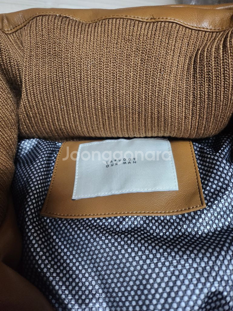 라퍼지스토어 정품 하이넥 유광 숏 구스 패딩 100사이--2