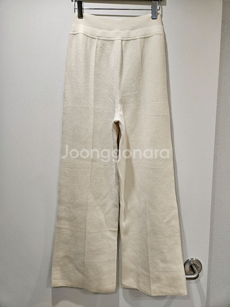 캐시미어 블렌드 밴딩 니트 팬츠--4