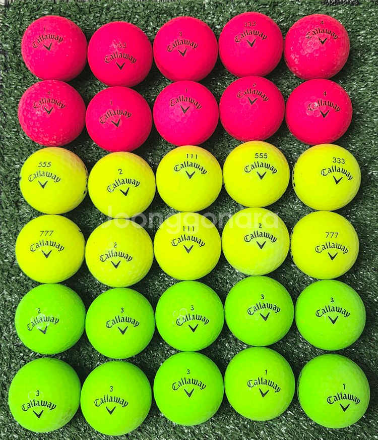 캘러웨이 무광 3피스A+/A급 30개 골프공 로스트볼--0