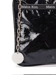 마뗑킴 글로시 레더 클러치 백--1