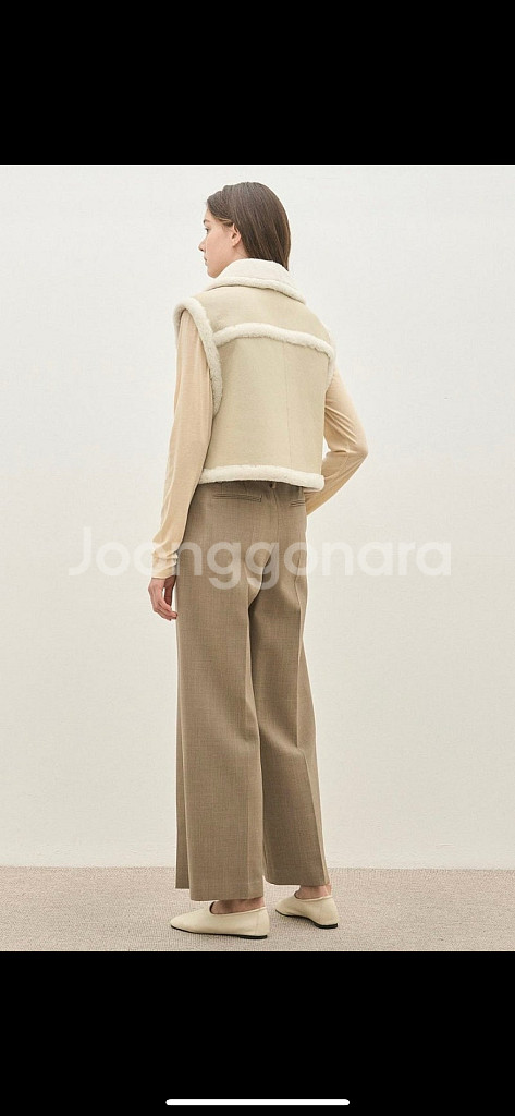 더캐시미어 무스탕 양털 베스트 조끼--1