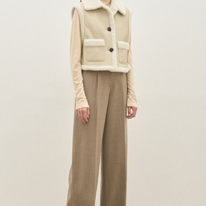 더캐시미어 무스탕 양털 베스트 조끼