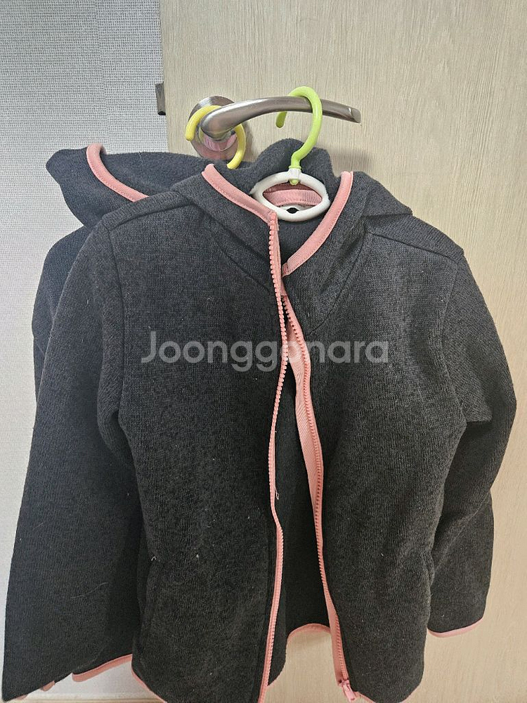 H&M 후드 집업 130 쌍둥이 2벌 일괄판매--0