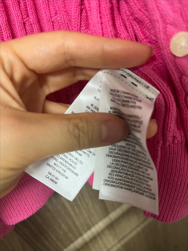 정품)폴로 케이블 가디건 큐알가능--5