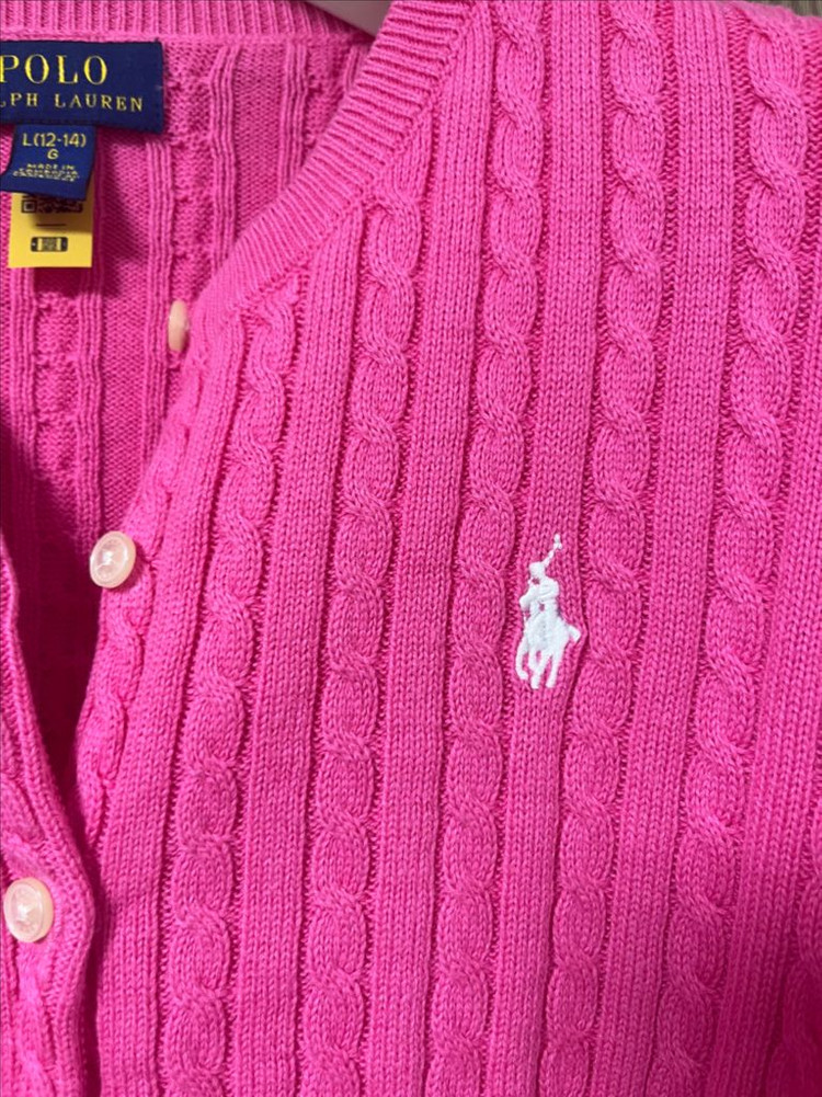 정품)폴로 케이블 가디건 큐알가능--4