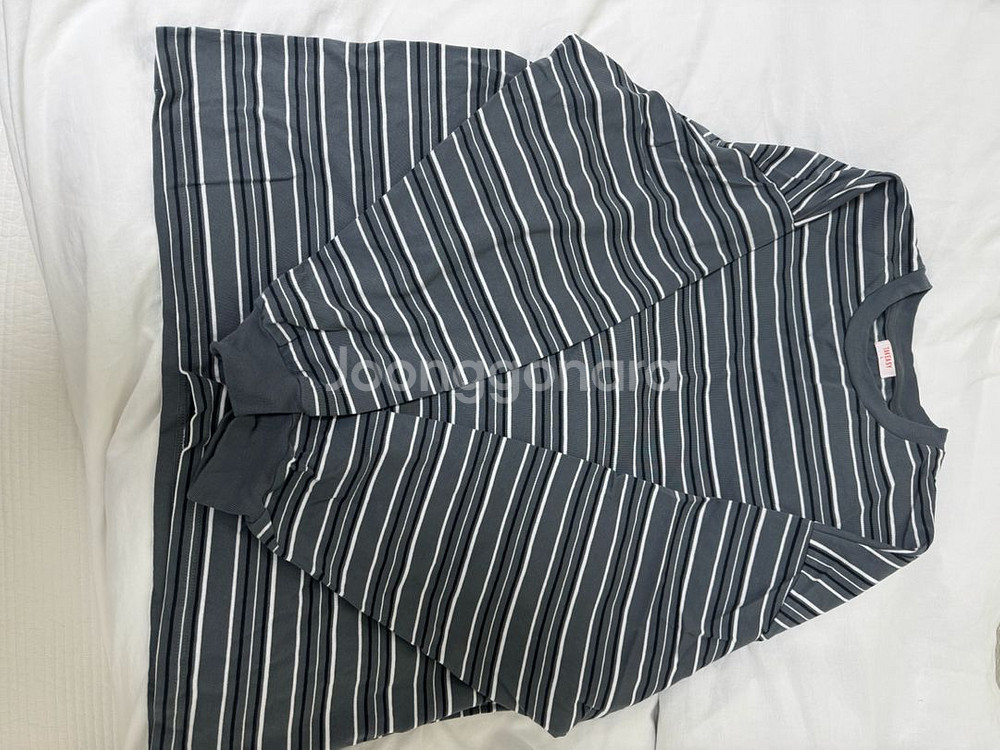 스트라이프 반팔 티셔츠 테이크이지 택포만원에팜--3