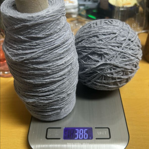 솜솜뜨개 린넨 테이프 애쉬블루