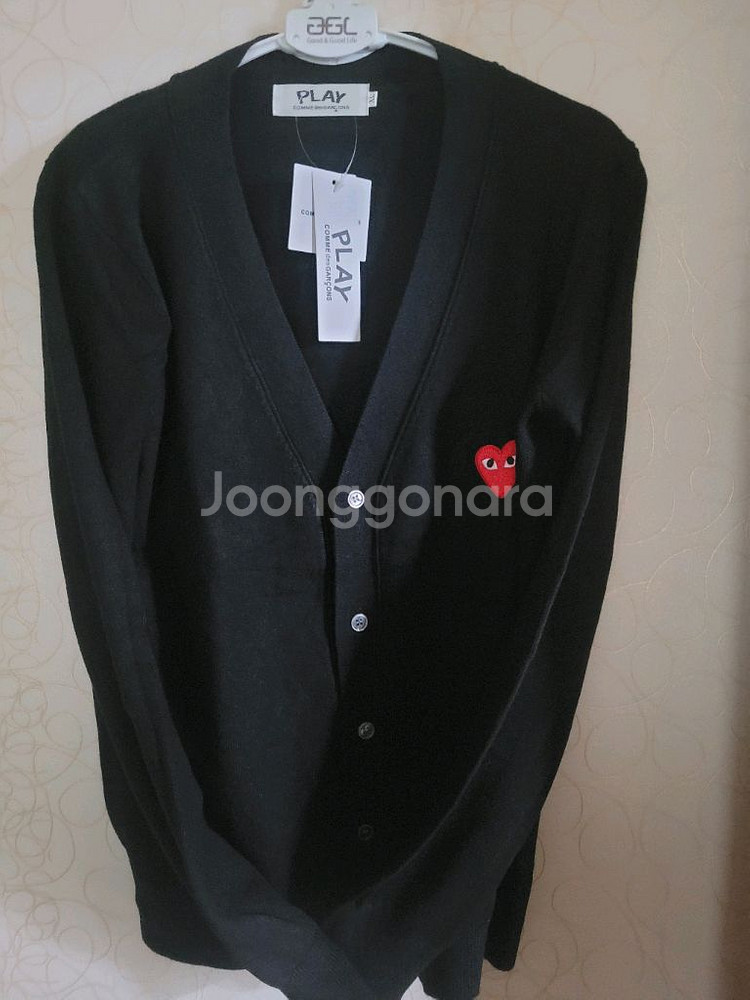 꼼데가르송 플레이 하트 가디건--0