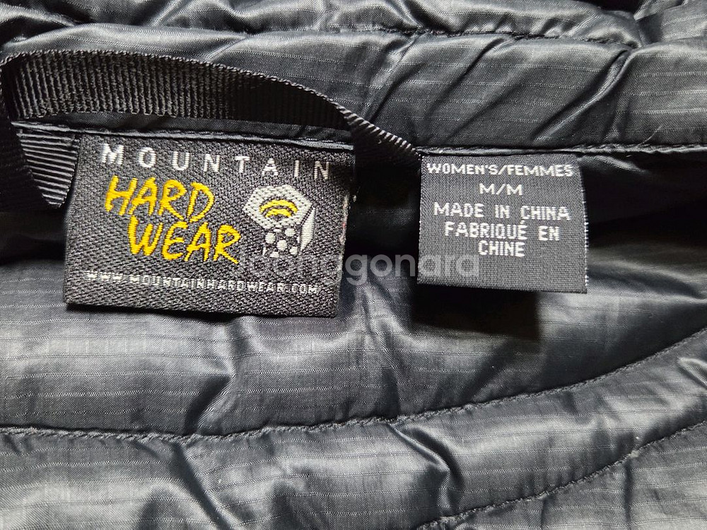 마운틴하드웨어 구스다운 경량 패딩 조끼 여성용 블랙--5