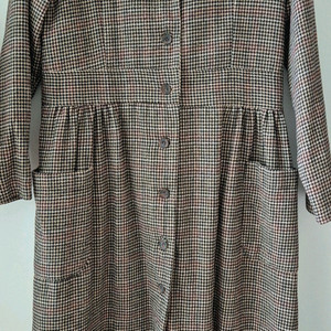 네브로스트 체크 울 투웨이 원피스 자켓