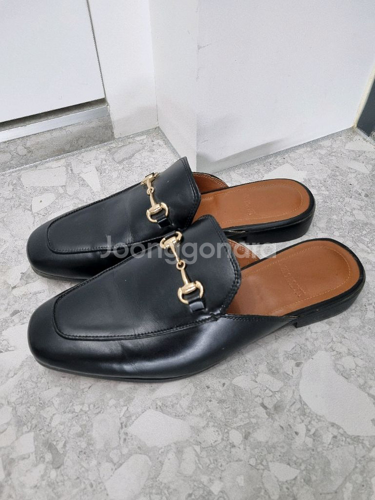 남성 소가죽 금장 홀스빗 블로퍼 블랙 280--0