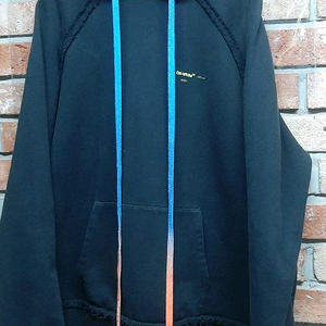 오프화이트 블랙 아크릴 애로우 후드티 S 빅사이즈