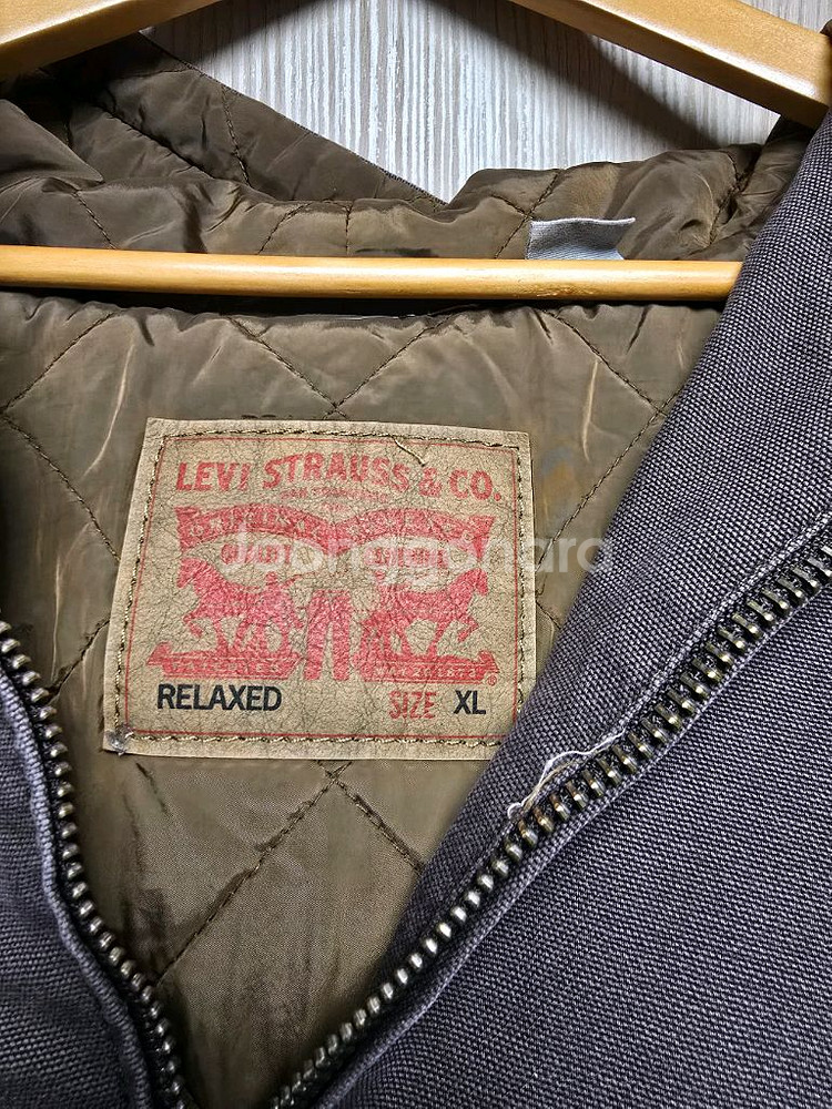 리바이스 워크웨어 누빔 후드 집업 XL--1