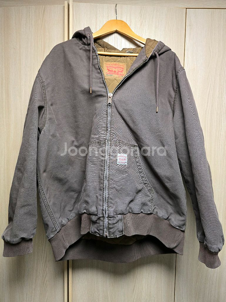 리바이스 워크웨어 누빔 후드 집업 XL--0