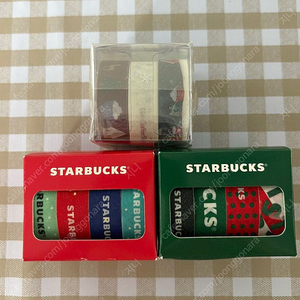 스타벅스, 커피빈 크리스마스 마스킹테이프 3개 일괄