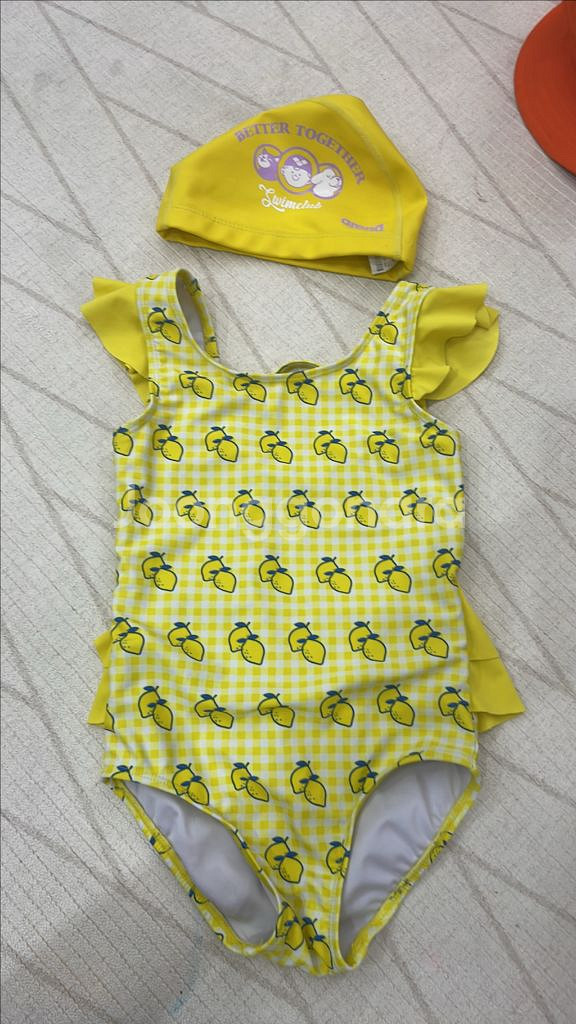 아레나 여아 수영복 수모 포함--0