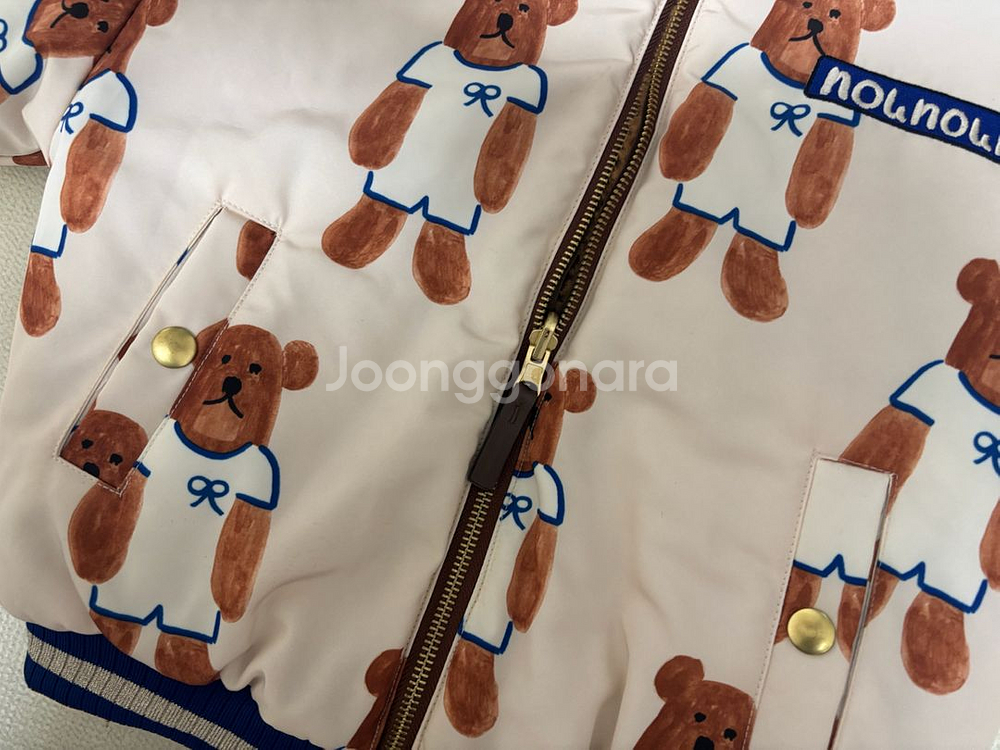 리미떼두두 베어 리버시블 양면 퍼 점퍼 m--2