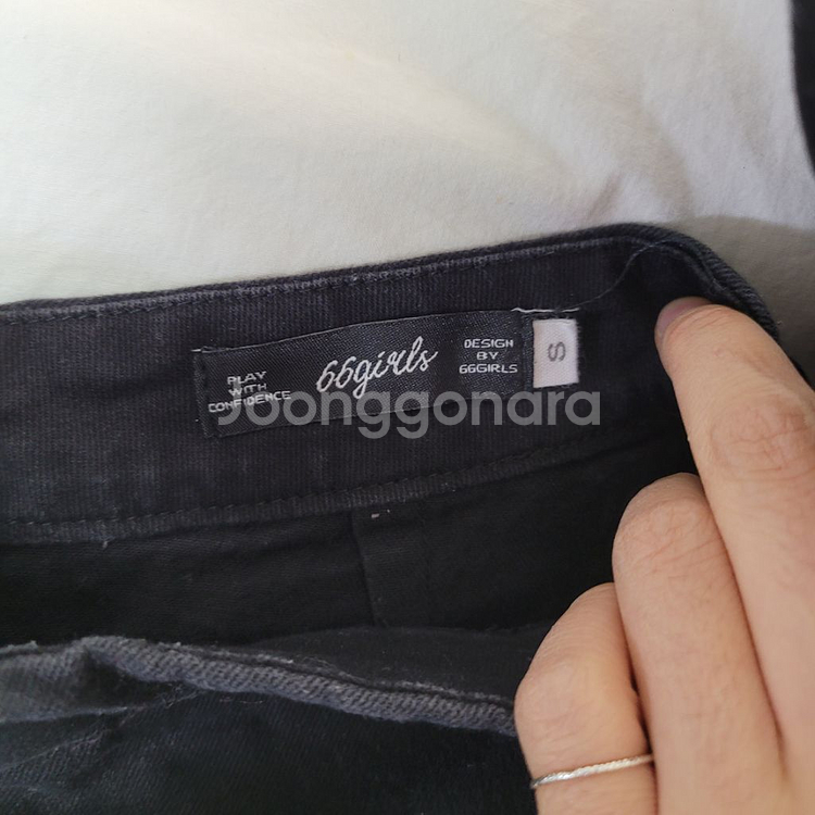 일괄 육육걸즈 지퍼 미니스커트 블랙 2개 S--3